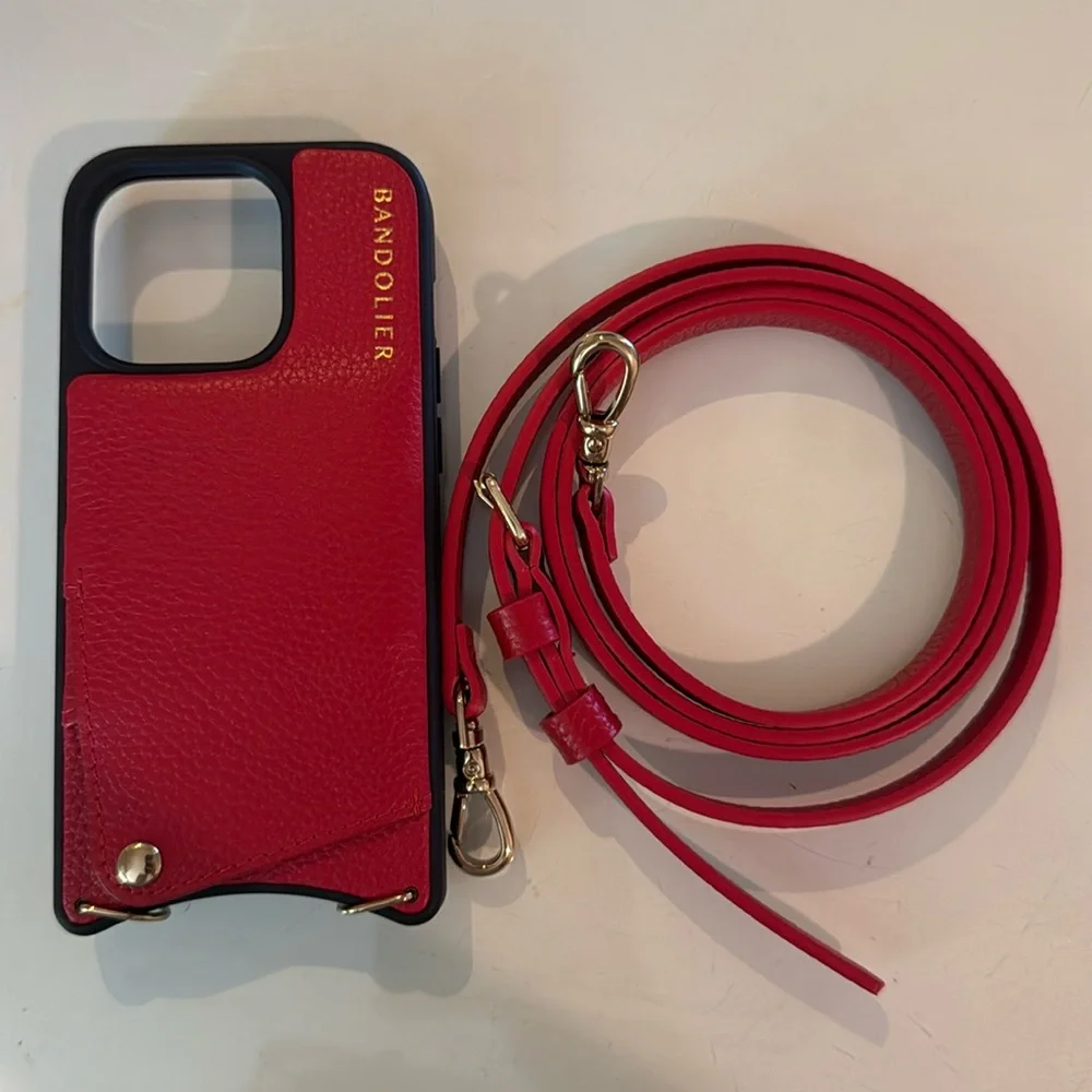 Bandolier phone case with strap